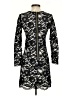 Theory Damask Floral Black Cocktail Dress Size 2 - photo 2