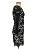 Theory Damask Floral Black Cocktail Dress Size 2 - photo 4