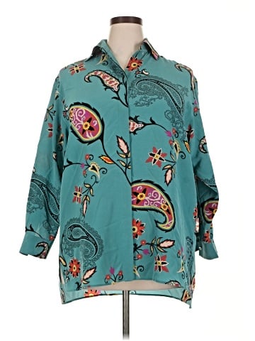 ETRO 3/4 Sleeve Button-Down Shirt (view 1)