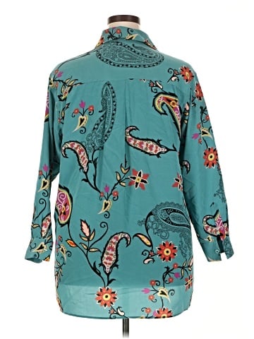 ETRO 3/4 Sleeve Button-Down Shirt (view 2)