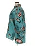 ETRO Print Teal 3/4 Sleeve Button-Down Shirt Size 2X (estimated) - photo 5
