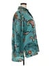 ETRO Print Teal 3/4 Sleeve Button-Down Shirt Size 2X (estimated) - photo 4