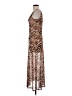 Louna Animal Print Brown Cocktail Dress Size S - photo 5