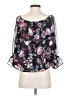 Express 100% Polyester Black 3/4 Sleeve Blouse Size XS - photo 2