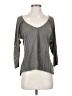 Ecote 100% Baumwolle Gray 3/4 Sleeve Top Size XS - photo 1