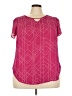 Torrid 100% Polyester Pink Short Sleeve Blouse Size 1X Plus (1) - photo 1