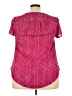 Torrid 100% Polyester Pink Short Sleeve Blouse Size 1X Plus (1) - photo 2