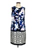 Forenza 100% Polyester Graphic Blue Casual Dress Size 6 - photo 1