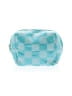 Unbranded Checkered-gingham Teal Blue Makeup Bag One size - photo 1