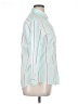 Assorted Brands Stripes Teal White 3/4 Sleeve Button-Down Shirt Size XL - photo 4