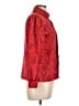 Requirements 100% Polyester Paisley Red Long Sleeve Blouse Size L (estimated) - photo 4