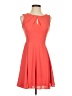 Express 100% Polyester Solid Orange Cocktail Dress Size 0 - photo 1