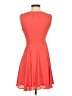 Express 100% Polyester Solid Orange Cocktail Dress Size 0 - photo 2