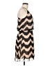 Amber Blue 100% Polyester Chevron-herringbone Brown Casual Dress Size M - photo 4
