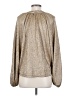 Ann Taylor LOFT 100% Polyester Metallic Gold Long Sleeve Blouse Size XS - photo 2