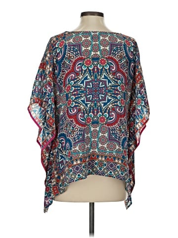 Tolani 3/4 Sleeve Silk Top (view 2)