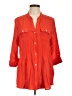 Ruby Rd. Orange 3/4 Sleeve Button-Down Shirt Size L - photo 1