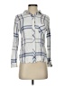 Rails 100% Rayon Plaid Blue Long Sleeve Button-Down Shirt Size S - photo 1