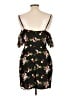 BB Dakota 100% Polyester Floral Black Cocktail Dress Size 10 - photo 2