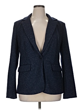 Blazer Femme Ann Taylor Loft Petite Taille Medium - Bleu Marine Et Blanc, Occasion Très Bon état