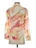 Kourt 100% Polyester Print Orange Long Sleeve Blouse Size XS - photo 2