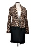 Zara Animal Print Brown Wool Coat Size XS - photo 1