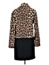 Zara Animal Print Brown Wool Coat Size XS - photo 2