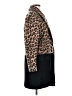 Zara Animal Print Brown Wool Coat Size XS - photo 4