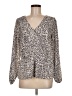 Nine West 100% Polyester Ivory Long Sleeve Blouse Size M - photo 1
