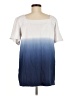 Lands' End Blue Short Sleeve Top Size M - photo 2