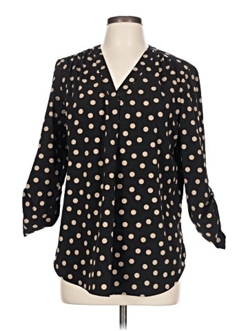 AK Anne Klein 3/4 Sleeve Blouse (view 1)