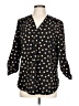 AK Anne Klein 100% Polyester Polka Dots Black 3/4 Sleeve Blouse Size L (petite) - photo 1