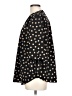 AK Anne Klein 100% Polyester Polka Dots Black 3/4 Sleeve Blouse Size L (petite) - photo 5