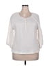 Ann Taylor LOFT Ivory 3/4 Sleeve Blouse Size XXL - photo 1