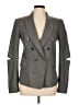 Michael Kors Chevron-herringbone Gray Wool Blazer Size 10 - photo 1