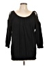 Mexico 100% Cotton Black 3/4 Sleeve Top Size L - photo 1