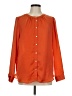 Rose + Olive 100% Polyester Orange Long Sleeve Blouse Size M - photo 1