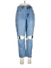 American Eagle Outfitters Color Block Blue Jeans Size 6 short - photo 1