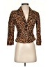 Bebe Animal Print Brown Blazer Size 0 - photo 1