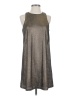 She + Sky 100% Polyester Metallic Silver Casual Dress Size S - photo 1
