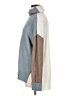 Tribal Color Block Blue Turtleneck Sweater Size M - photo 5