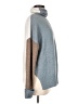 Tribal Color Block Blue Turtleneck Sweater Size M - photo 4