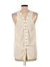 Sugar Lips 100% Polyester Ivory Sleeveless T-Shirt Size L - photo 2