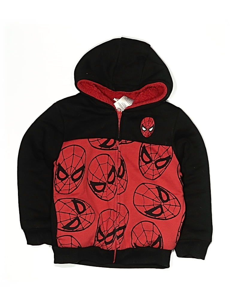 Pre-owned Marvel Kids' Zip Up Hoodie In Red