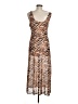Louna Animal Print Brown Cocktail Dress Size M - photo 2