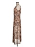 Louna Animal Print Brown Cocktail Dress Size M - photo 5