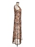 Louna Animal Print Brown Cocktail Dress Size M - photo 4