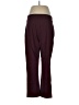 JM Collection Solid Burgundy Active Pants Size L - photo 2
