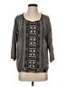 Johnny Was Gray 3/4 Sleeve Blouse Size XS (petite) - photo 1
