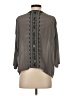 Johnny Was Gray 3/4 Sleeve Blouse Size XS (petite) - photo 2